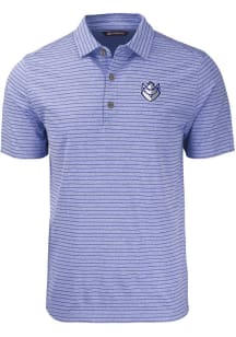 Cutter and Buck Saint Louis Billikens Mens Blue Forge Heather Stripe Big and Tall Polos Shirt