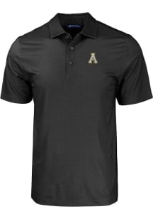 Cutter and Buck Appalachian State Mountaineers Mens Black Pike Eco Geo Print Big and Tall Polos ..