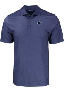 Cutter and Buck Penn State Nittany Lions Mens Navy Blue Pike Eco Geo Print Big and Tall Polos Sh..