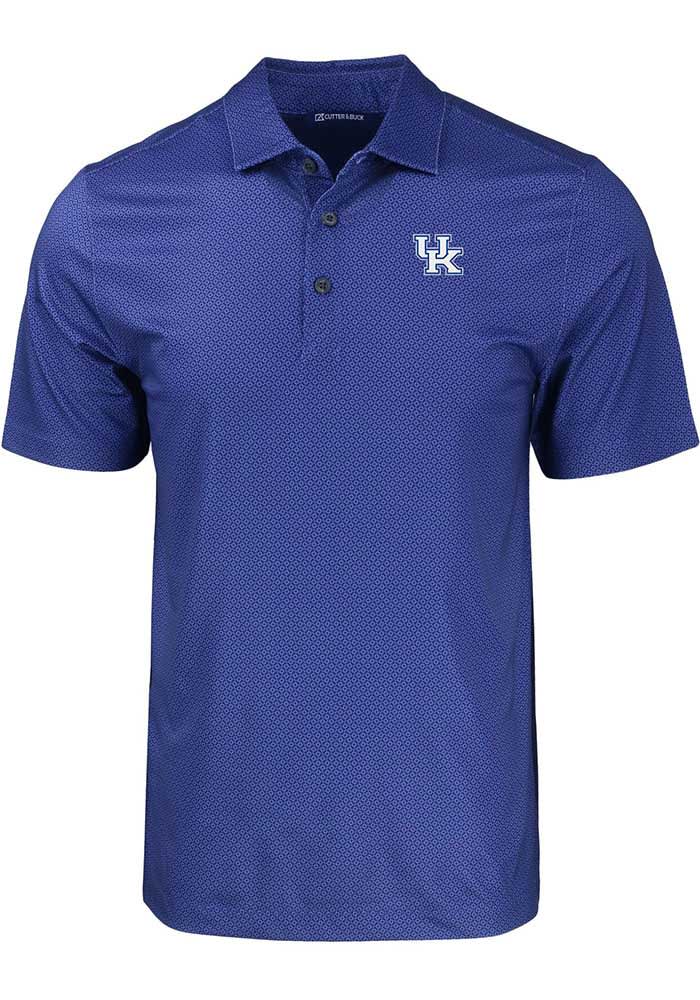 Cutter and Buck Kentucky Wildcats Pike Eco Geo Print Big Tall Polo