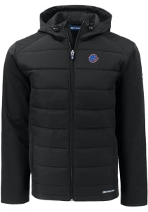 Cutter and Buck Boise State Broncos Mens Black Evoke Hood Big and Tall Lined Jacket