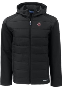 Cutter and Buck Boston College Eagles Mens Black Evoke Hood Big and Tall Lined Jacket