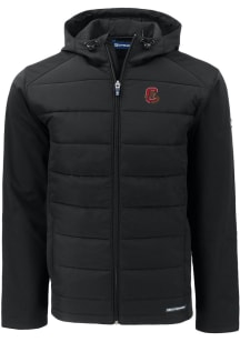 Cutter and Buck Cornell Big Red Mens Black Evoke Hood Big and Tall Lined Jacket