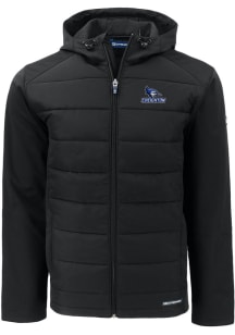 Cutter and Buck Creighton Bluejays Mens Black Evoke Hood Big and Tall Lined Jacket