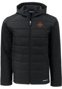 Cutter and Buck Iowa State Cyclones Mens Black Evoke Hood Big and Tall Lined Jacket