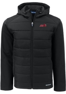 Cutter and Buck Jacksonville State Gamecocks Mens Black Evoke Hood Big and Tall Lined Jacket
