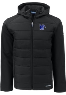 Cutter and Buck Memphis Tigers Mens Black Evoke Hood Big and Tall Lined Jacket