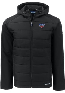 Cutter and Buck SMU Mustangs Mens Black Evoke Hood Big and Tall Lined Jacket