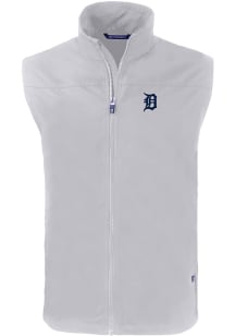 Cutter and Buck Detroit Tigers Big and Tall Grey Charter Mens Vest