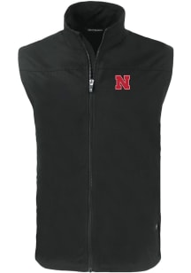 Cutter and Buck Nebraska Cornhuskers Big and Tall Black Charter Mens Vest