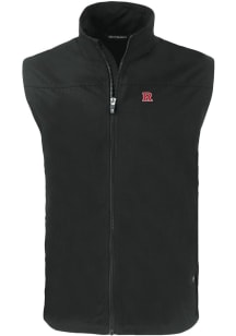 Black Rutgers Scarlet Knights Cutter and Buck Big and Tall Charter Mens Vest