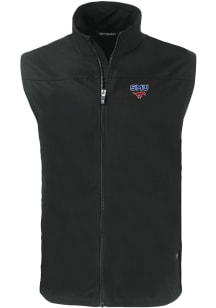 Cutter and Buck SMU Mustangs Big and Tall Black Charter Mens Vest