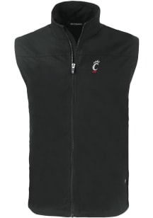 Black Cincinnati Bearcats Cutter and Buck Big and Tall Charter Mens Vest