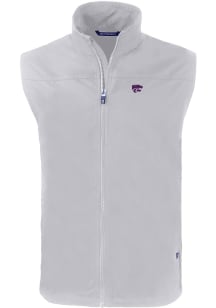 Cutter and Buck K-State Wildcats Big and Tall Grey Charter Mens Vest