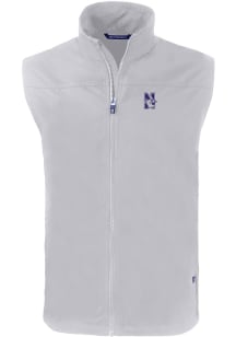 Cutter and Buck Northwestern Wildcats Big and Tall Grey Charter Mens Vest
