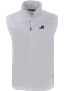 Cutter and Buck Tulane Green Wave Big and Tall Grey Charter Mens Vest