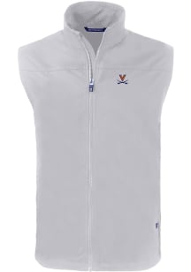 Cutter and Buck Virginia Cavaliers Big and Tall Grey Charter Mens Vest