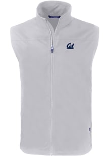 Cutter and Buck Cal Golden Bears Big and Tall Grey Charter Mens Vest