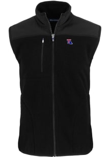 Cutter and Buck Louisiana Tech Bulldogs Big and Tall Black Cascade Sherpa Mens Vest