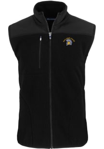 Cutter and Buck San Jose State Spartans Mens Black Cascade Sherpa Big and Tall Vest