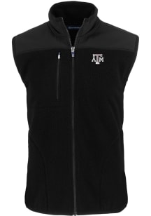 Cutter and Buck Texas A&amp;M Aggies Big and Tall Black Cascade Sherpa Mens Vest