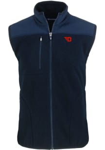 Cutter and Buck Dayton Flyers Mens Navy Blue Cascade Sherpa Big and Tall Vest