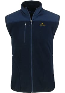 Cutter and Buck Notre Dame Fighting Irish Big and Tall Navy Blue Cascade Sherpa Mens Vest