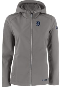Cutter and Buck Detroit Tigers Womens Grey Evoke Light Weight Jacket