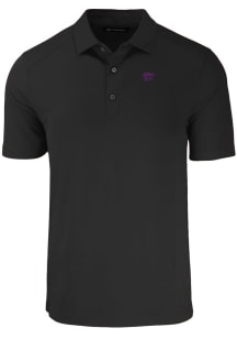Cutter and Buck K-State Wildcats Mens Black Forge Short Sleeve Polo