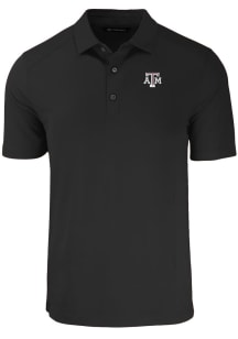 Cutter and Buck Texas A&amp;M Aggies Mens Black Forge Short Sleeve Polo