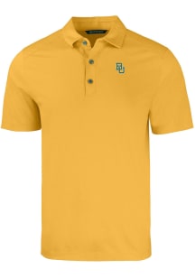 Cutter and Buck Baylor Bears Mens Gold Forge Short Sleeve Polo
