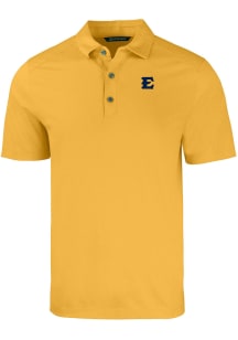 Cutter and Buck East Tennesse State Buccaneers Mens Gold Forge Short Sleeve Polo