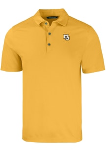 Cutter and Buck Marquette Golden Eagles Mens Gold Forge Short Sleeve Polo