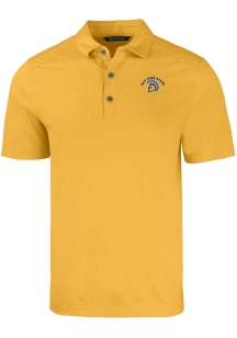 Cutter and Buck San Jose State Spartans Mens Gold Forge Short Sleeve Polo
