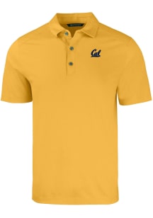 Cutter and Buck Cal Golden Bears Mens Gold Forge Short Sleeve Polo