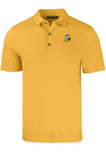 Cutter and Buck Oregon Ducks Mens Gold Forge Short Sleeve Polo