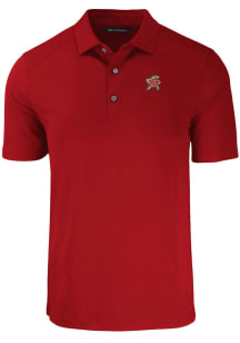 Cutter and Buck Maryland Terrapins Mens Red Forge Short Sleeve Polo