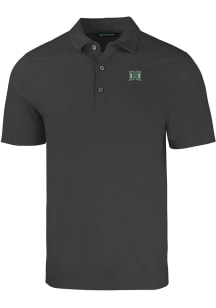 Cutter and Buck Hawaii Warriors Mens Black Forge Short Sleeve Polo