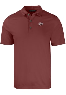 Cutter and Buck Montana Grizzlies Mens Maroon Forge Short Sleeve Polo