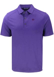Cutter and Buck K-State Wildcats Mens Purple Forge Short Sleeve Polo