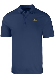 Cutter and Buck Notre Dame Fighting Irish Mens Navy Blue Forge Short Sleeve Polo