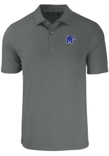 Cutter and Buck Memphis Tigers Mens Grey Forge Short Sleeve Polo