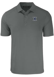 Cutter and Buck Xavier Musketeers Mens Grey Forge Short Sleeve Polo