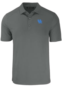 Cutter and Buck Kentucky Wildcats Mens Grey Forge Short Sleeve Polo
