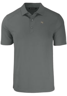 Cutter and Buck Wake Forest Demon Deacons Mens Grey Forge Short Sleeve Polo