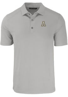 Cutter and Buck Appalachian State Mountaineers Mens Grey Forge Short Sleeve Polo
