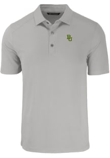 Cutter and Buck Baylor Bears Mens Grey Forge Short Sleeve Polo