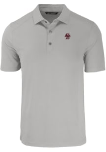 Cutter and Buck Boston College Eagles Mens Grey Forge Short Sleeve Polo