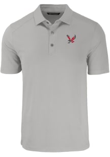 Cutter and Buck Eastern Washington Eagles Mens Grey Forge Recycled Short Sleeve Polo
