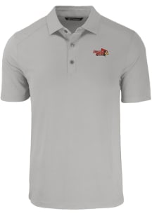 Cutter and Buck Illinois State Redbirds Mens Grey Forge Short Sleeve Polo